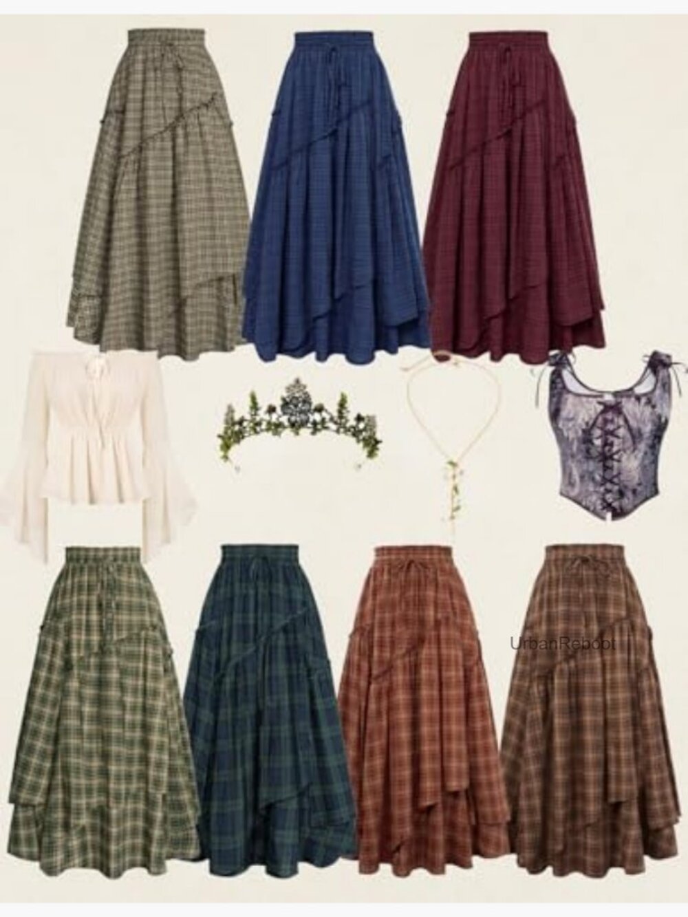 Renaissance Pirate Maxi Skirt with Pockets Plus Size - Picture 6 of 7